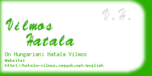 vilmos hatala business card